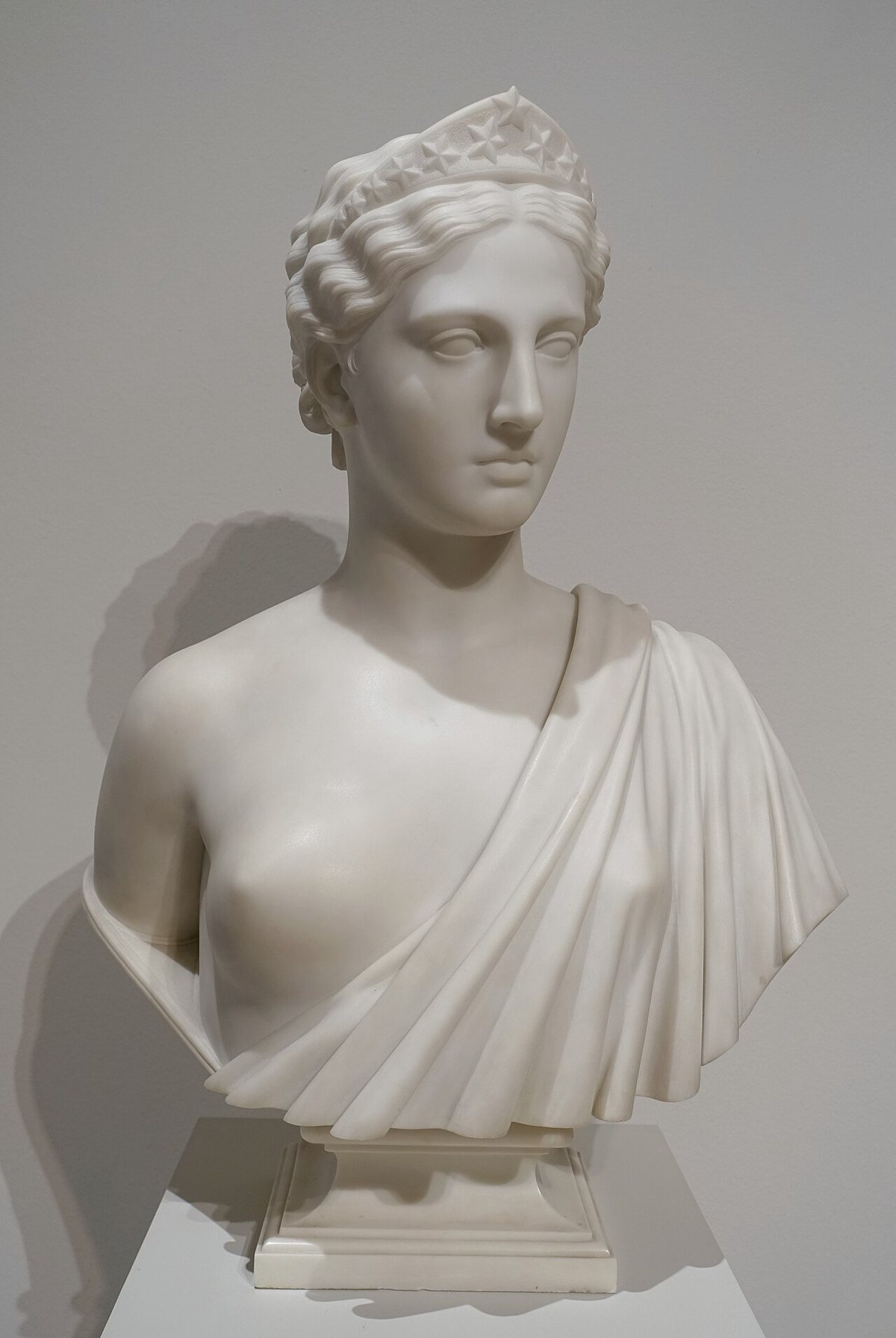 A marble sculpture in the Dallas Museum of Art collection