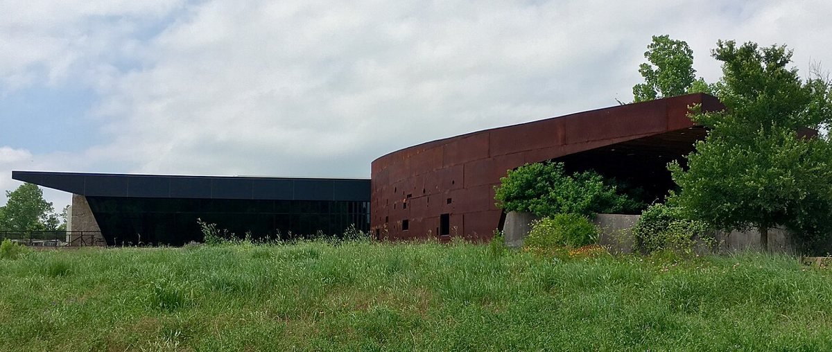 Wetland boardwalk trail at the Trinity River Audubon Center in Dallas